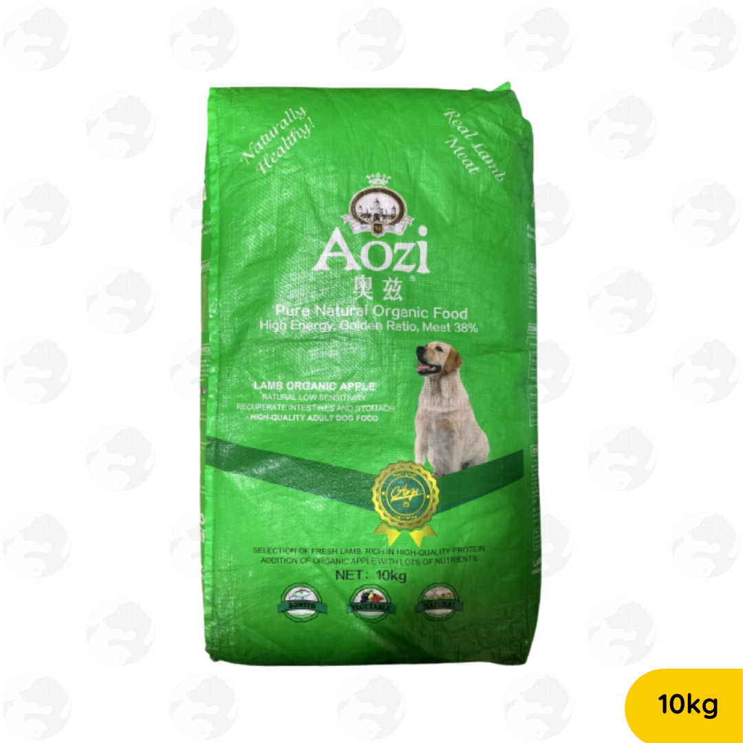 Aozi Lamb Organic Apple for Puppy and Adult Dog Food Dry