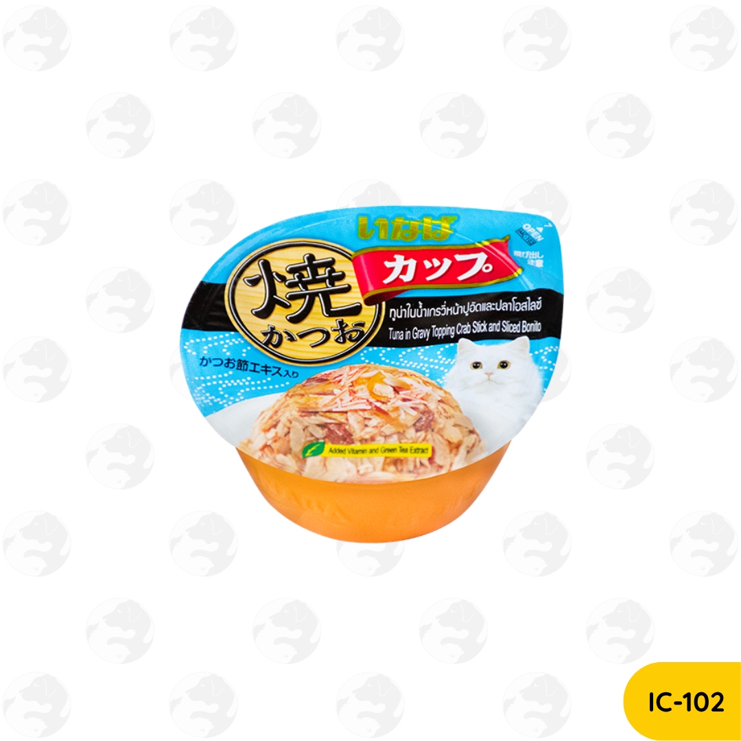 Ciao Inaba Gravy Tuna 80g, Gravy Chicken 70g, Pudding 65g, Soft Jelly 65g Wet Cat Food Cup