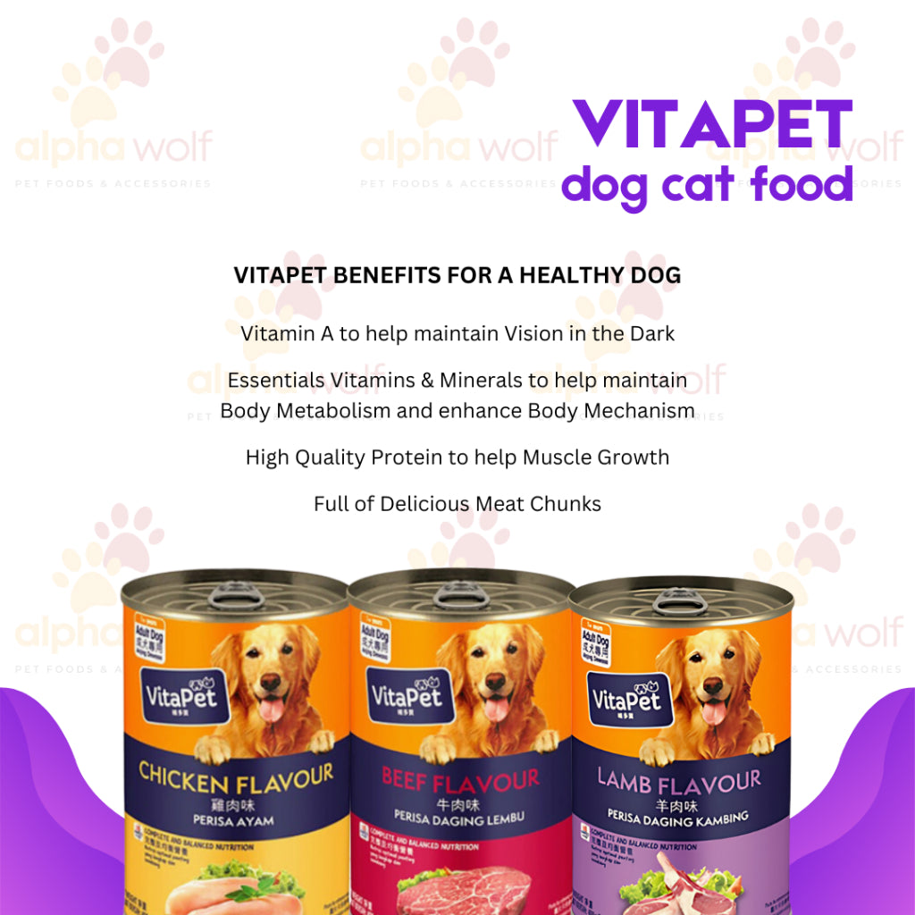 VitaPet Wet Dog Food in Can 400g
