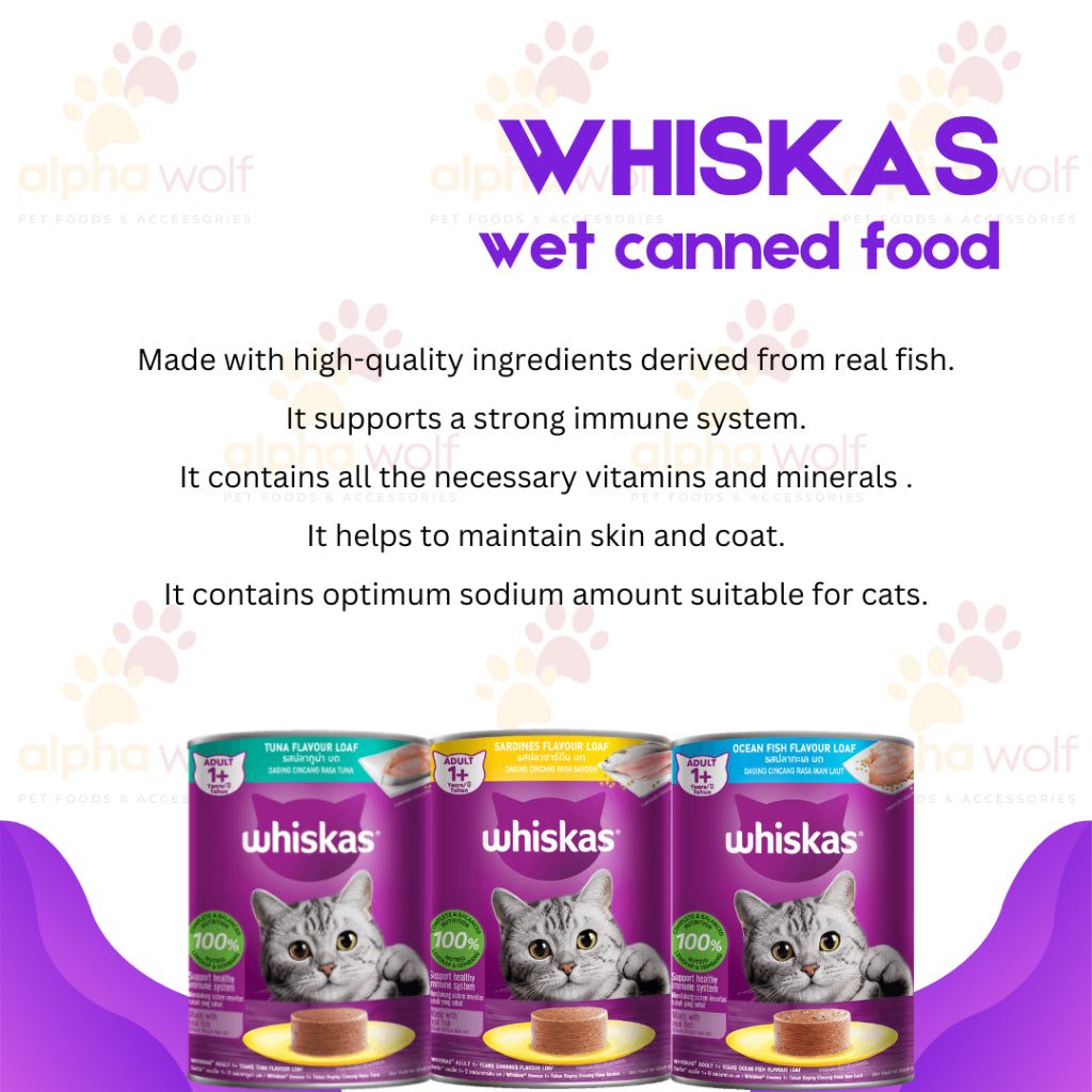 Whiskas Wet Cat Canned Food 400g