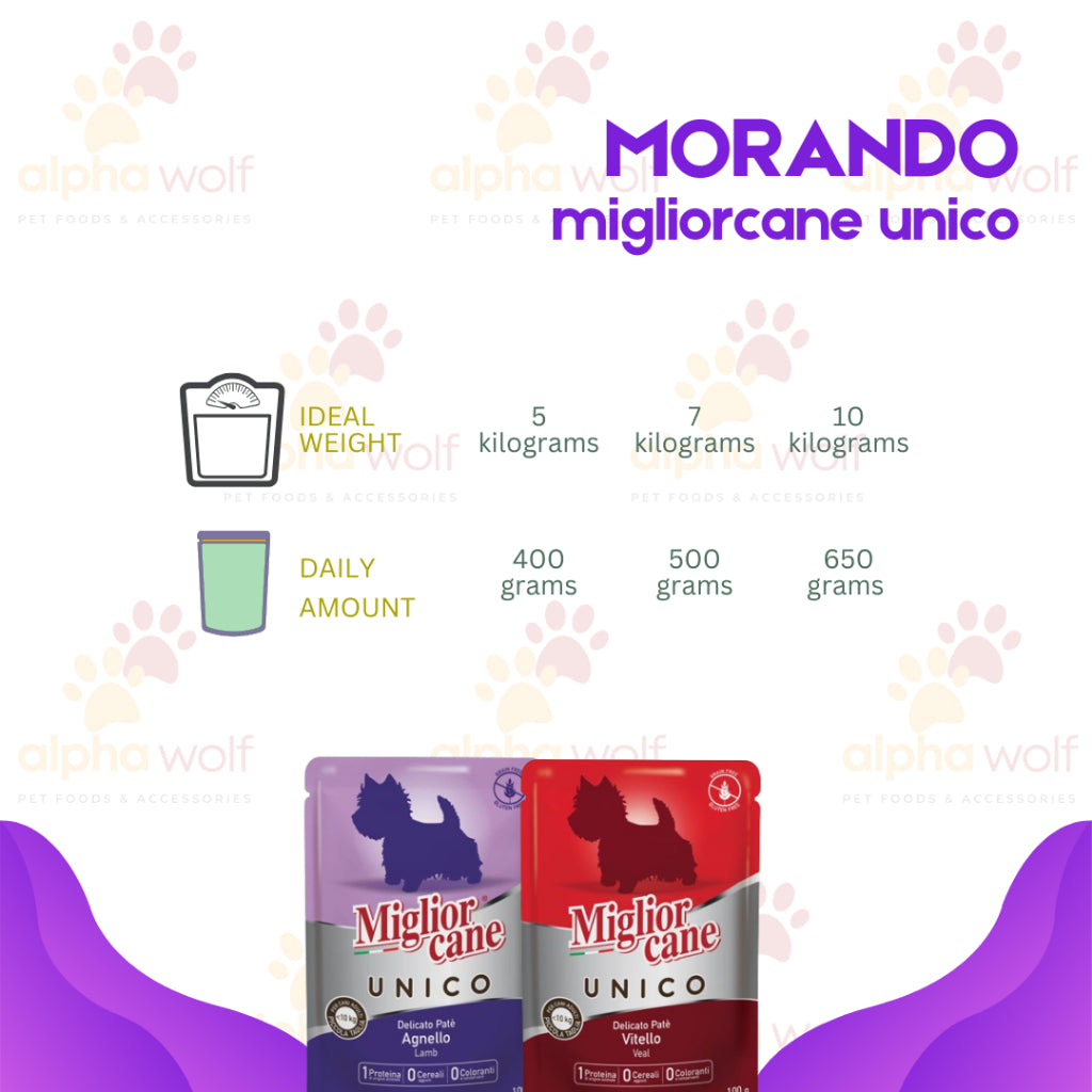 Miglior Cane Unico - Morando Wet Food for Dog 100g