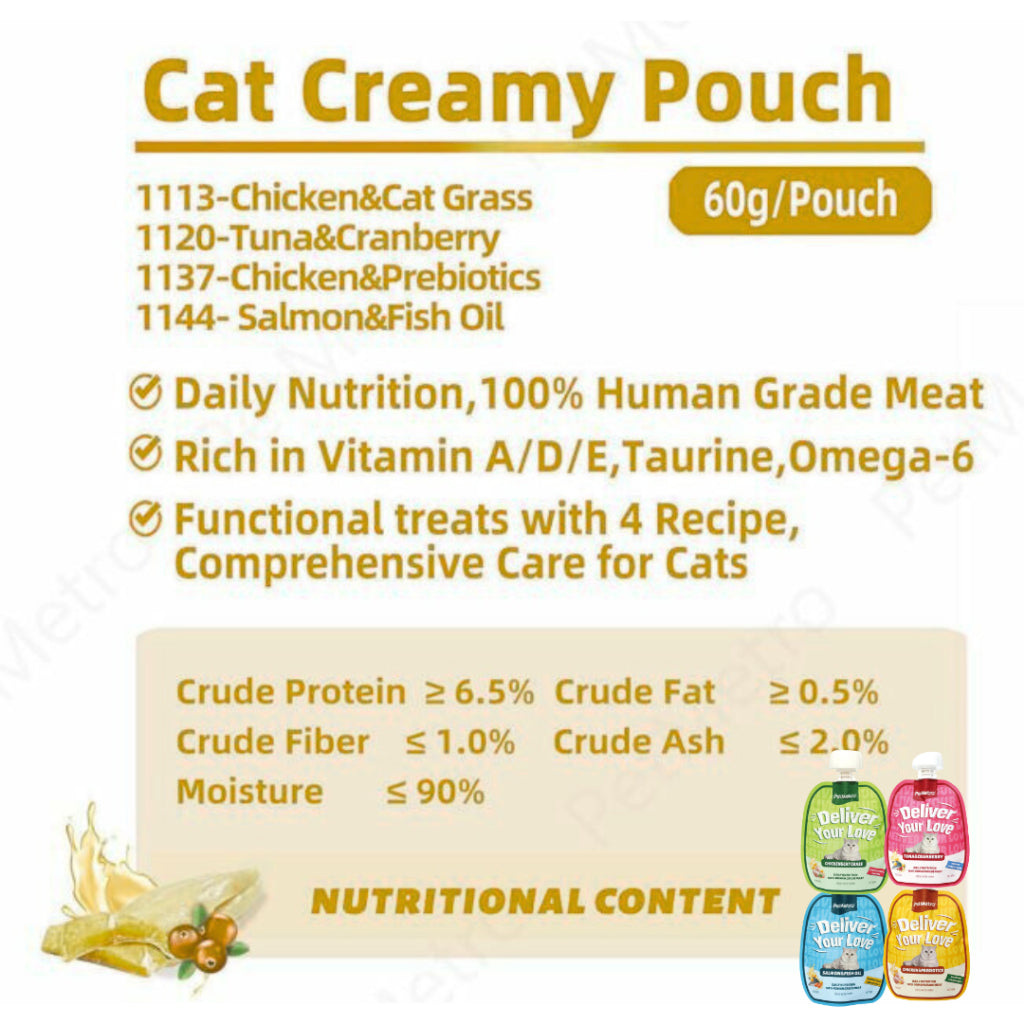 PetMetro Creamy Pouch 60g