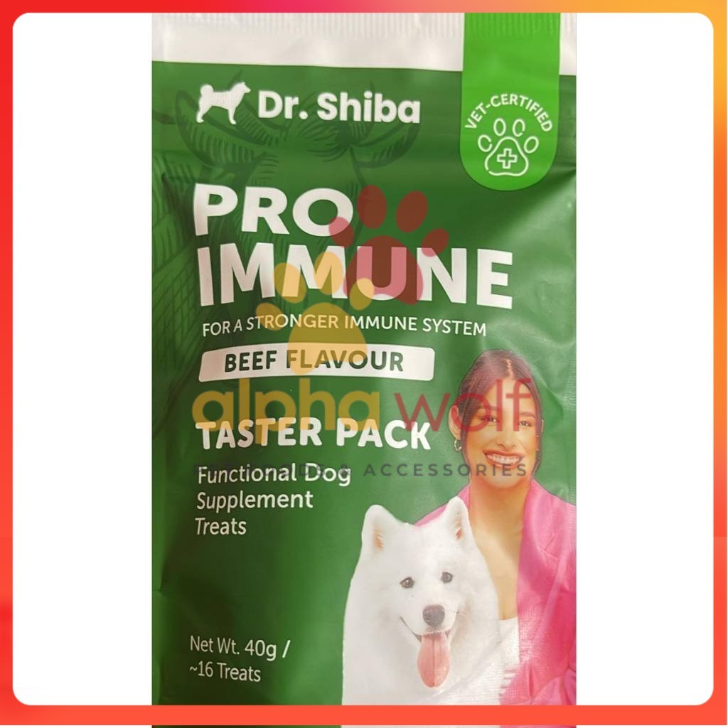 Dr. Shiba Happy Tummy Taster Pack Beef 40g Dog Treats Snack 16 pcs