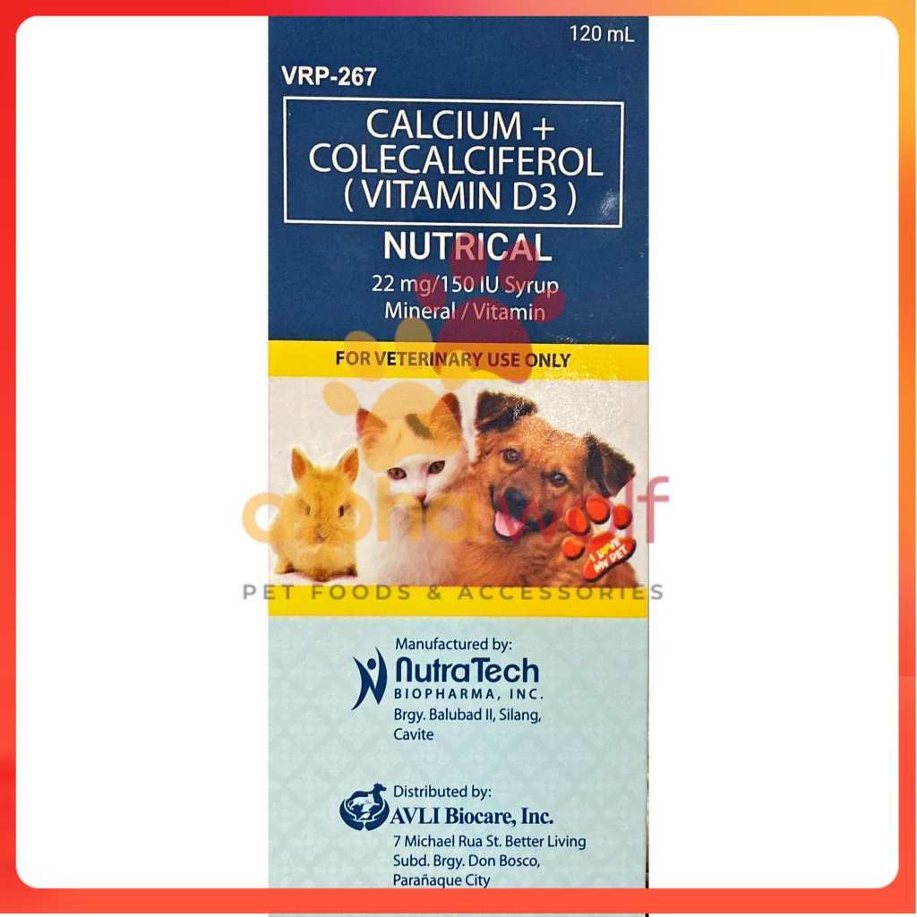 NUTRICAL Syrup Calcium Supplement Vitamins for Dogs and Cats 60ml & 120ml