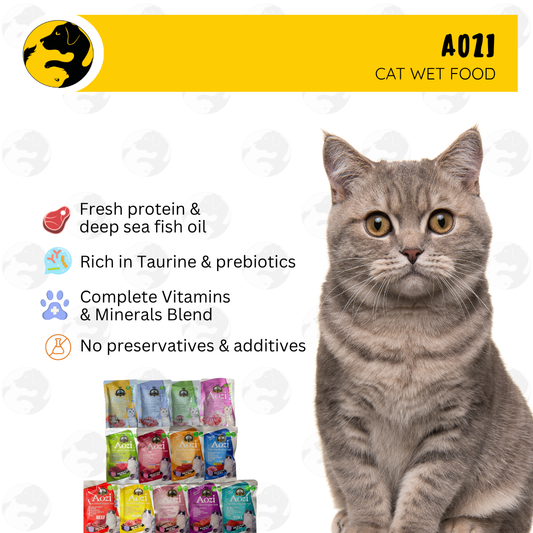 Aozi Organic Wet Cat Food Pouch 85g