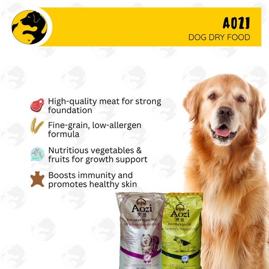 Aozi Organic Puppy and Adult Beef Dog Food Dry