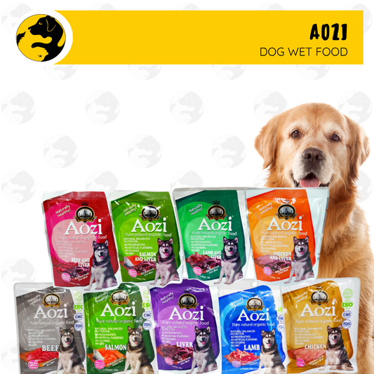 Aozi Organic Wet Dog Food Pouch for All Stages 100g