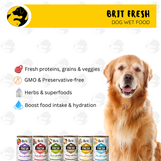 Brit Fresh Dog Wet Food Can 400g