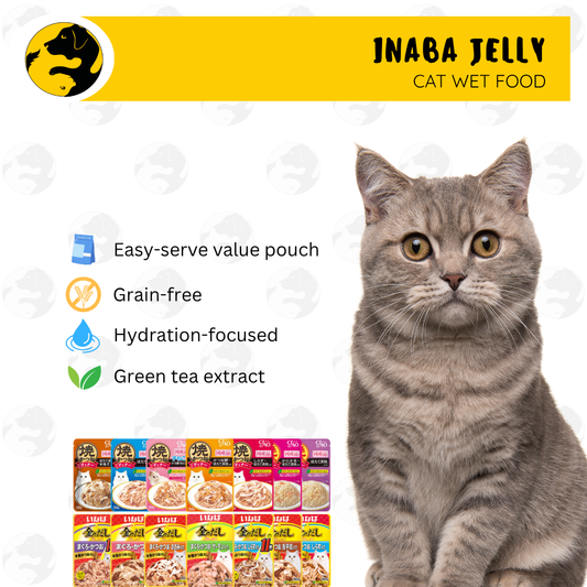 Inaba Ciao Jelly & Grilled Jelly Pouch Cat Wet Food 50/60g