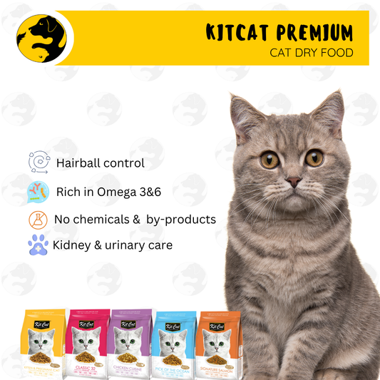 Kit Cat Premium Dry Cat Food 1kg  1.2kg