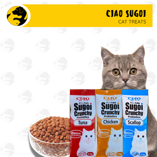 Ciao Sugoi Crunchy Prebiotics Cat Treats 22g