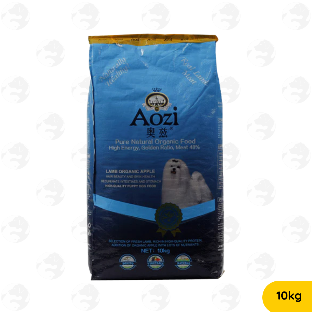 Aozi Lamb Organic Apple for Puppy and Adult Dog Food Dry