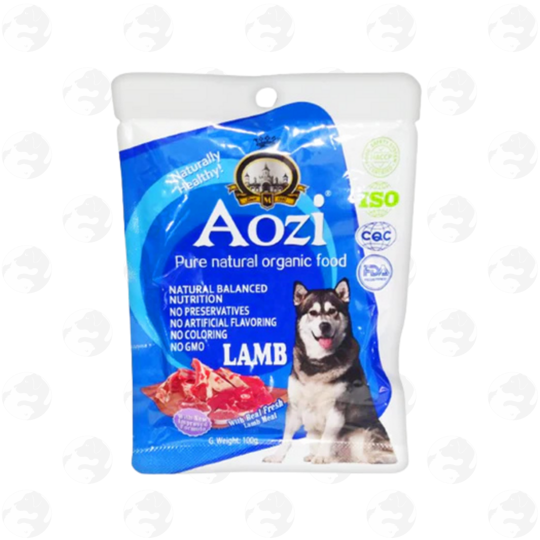Aozi Organic Wet Dog Food Pouch for All Stages 100g