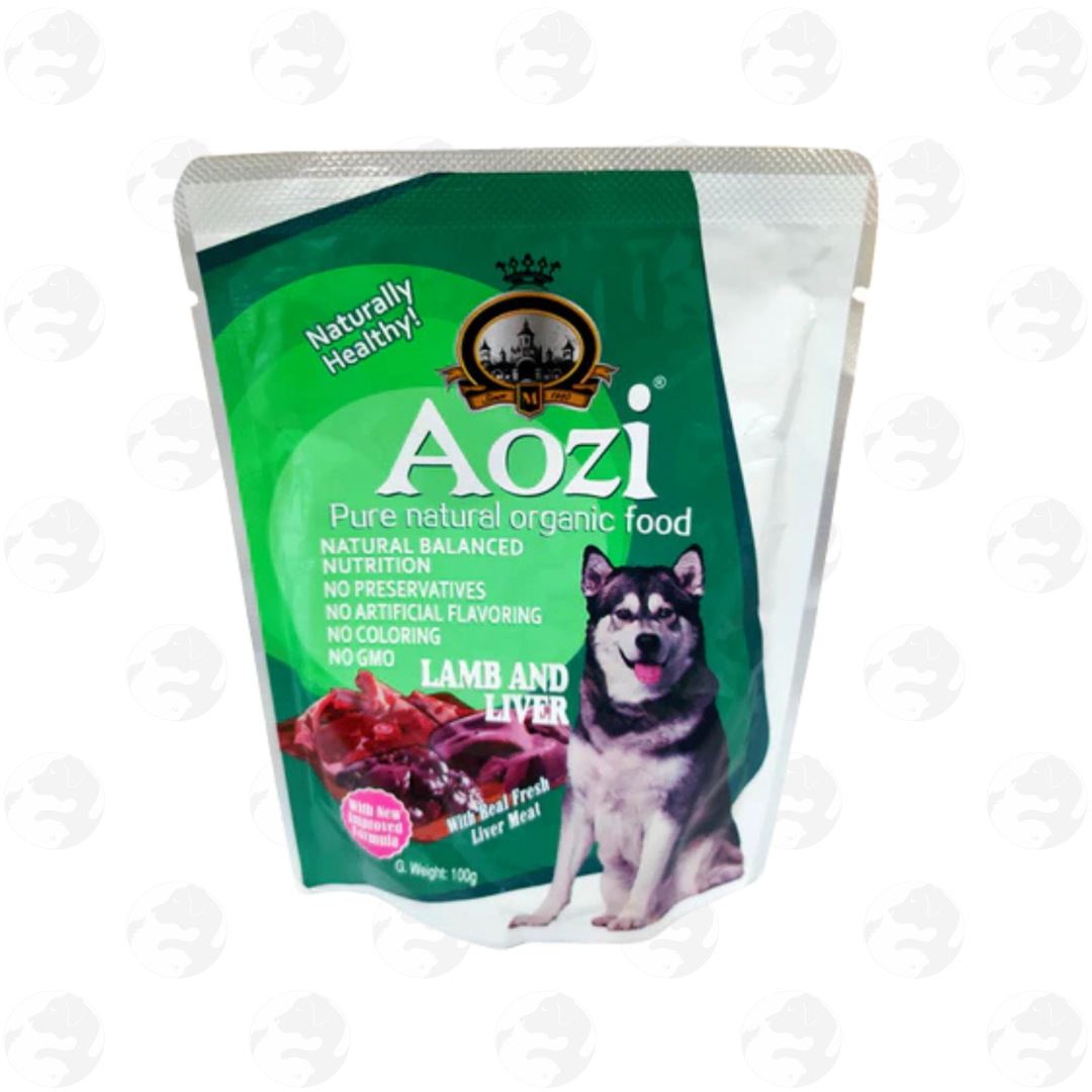 Aozi Organic Wet Dog Food Pouch for All Stages 100g
