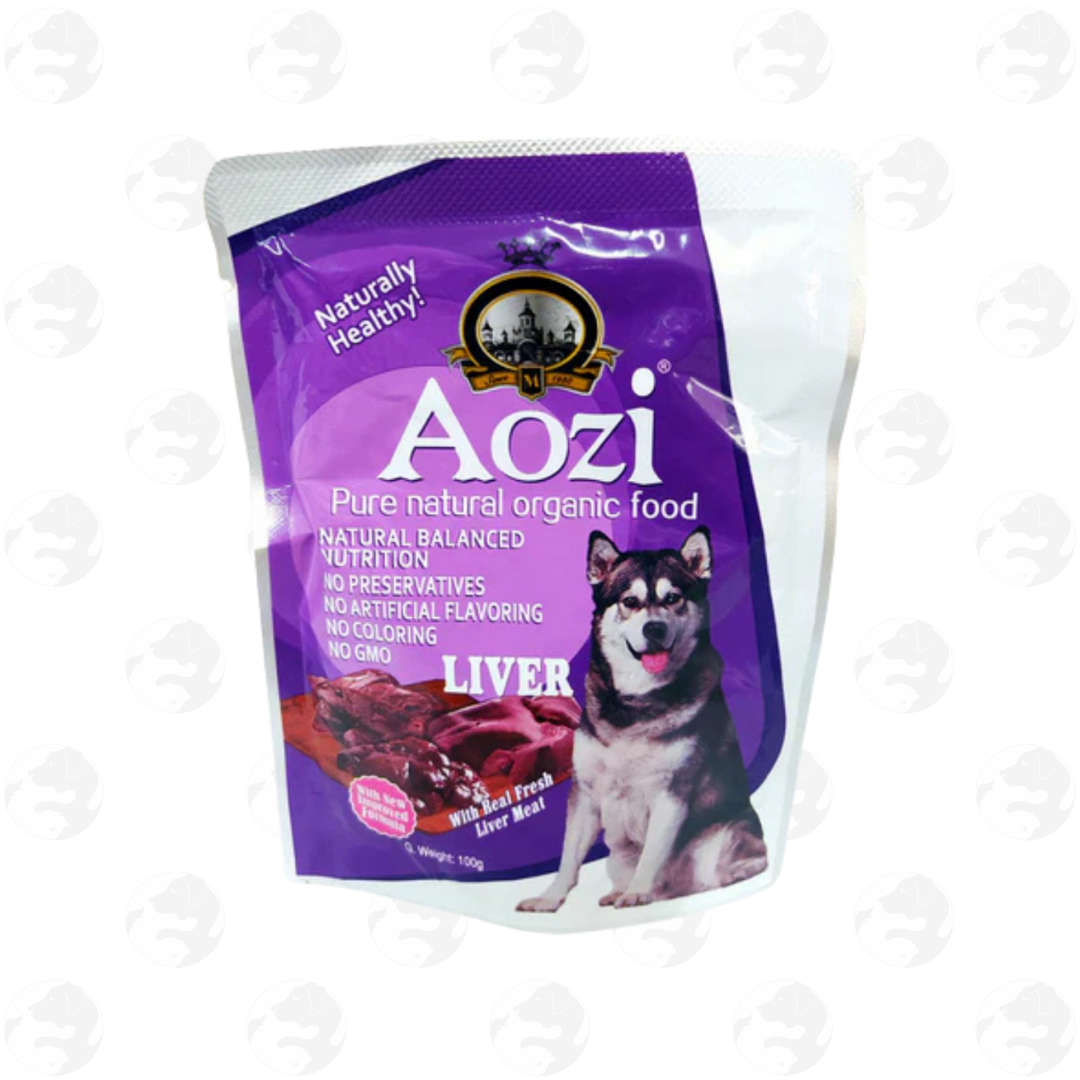 Aozi Organic Wet Dog Food Pouch for All Stages 100g