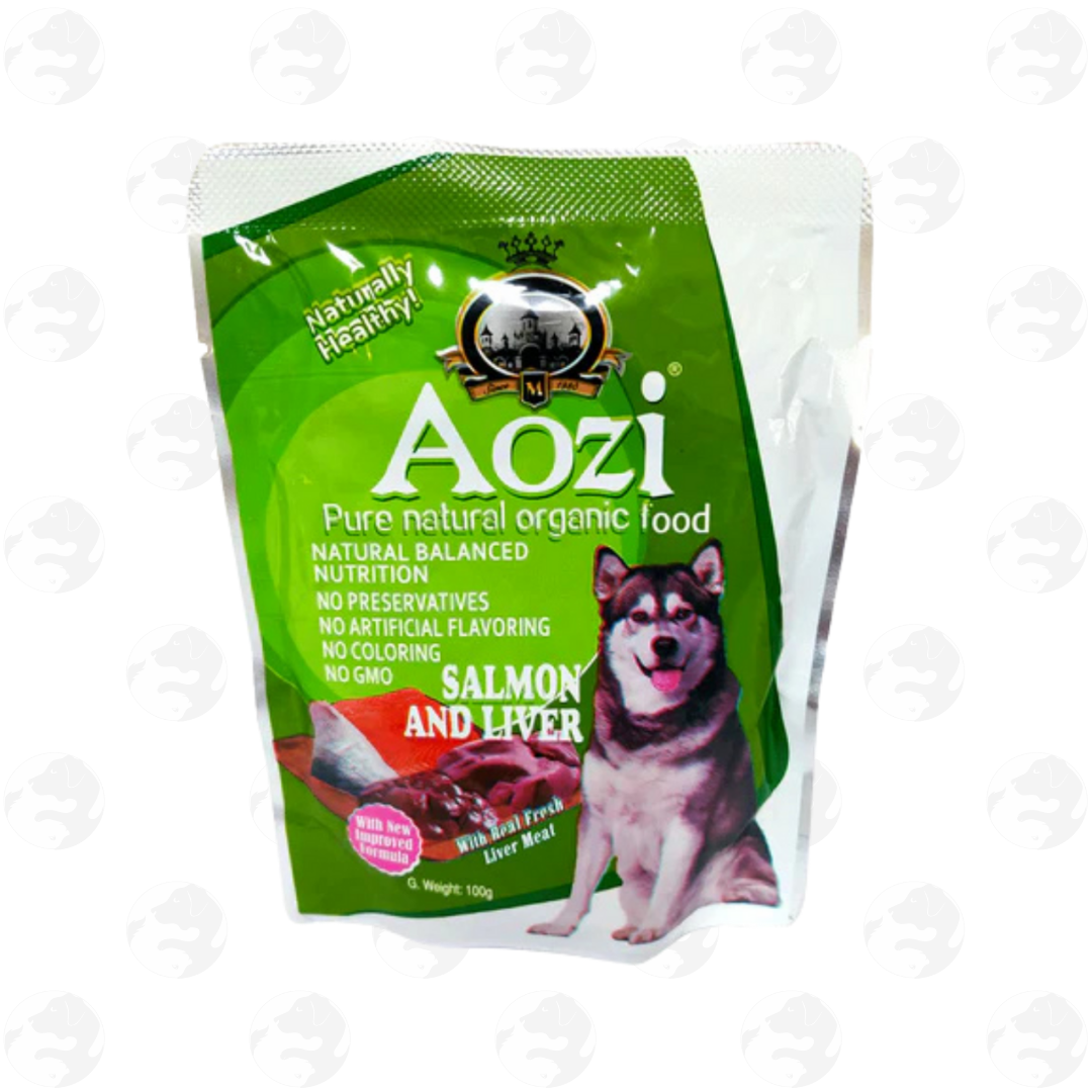 Aozi Organic Wet Dog Food Pouch for All Stages 100g