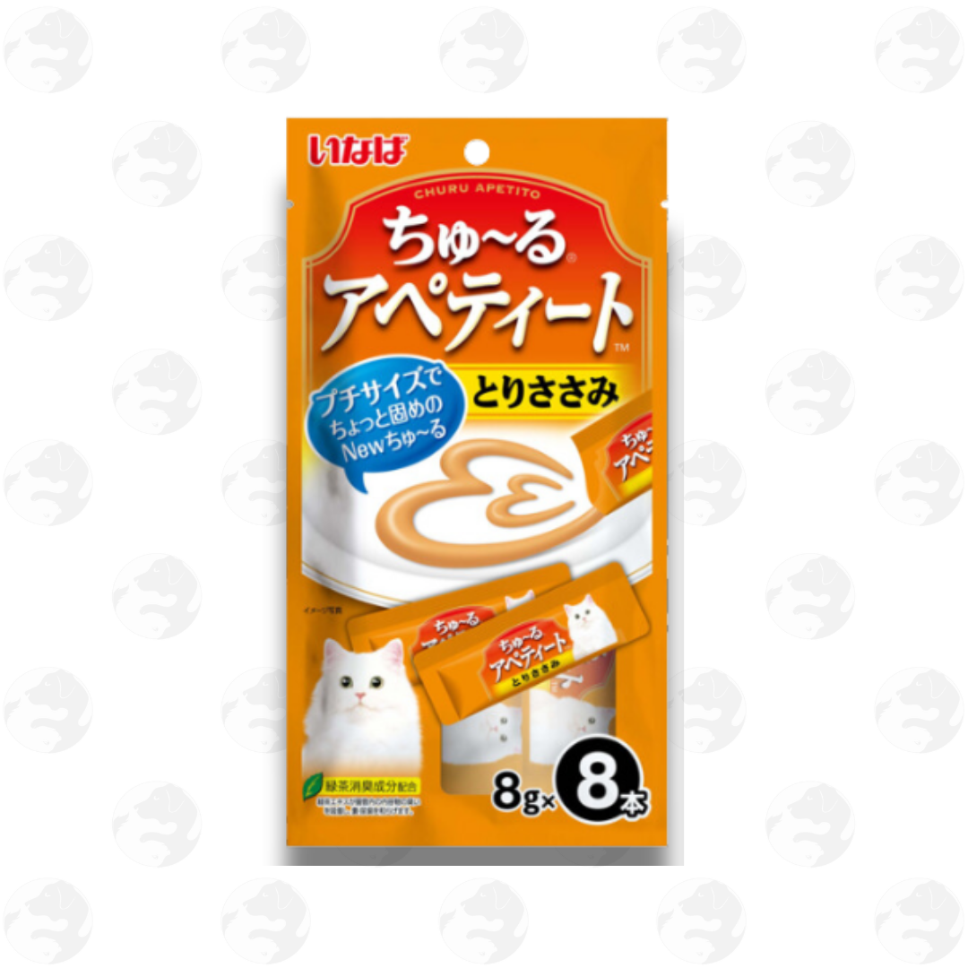 Ciao Inaba Churu Apetito Wet Cat Treats 8g x 8 Sticks Pack