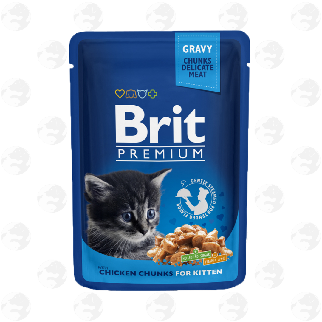Brit Premium Gravy Chunky Cat Wet Food In Pouch 100g