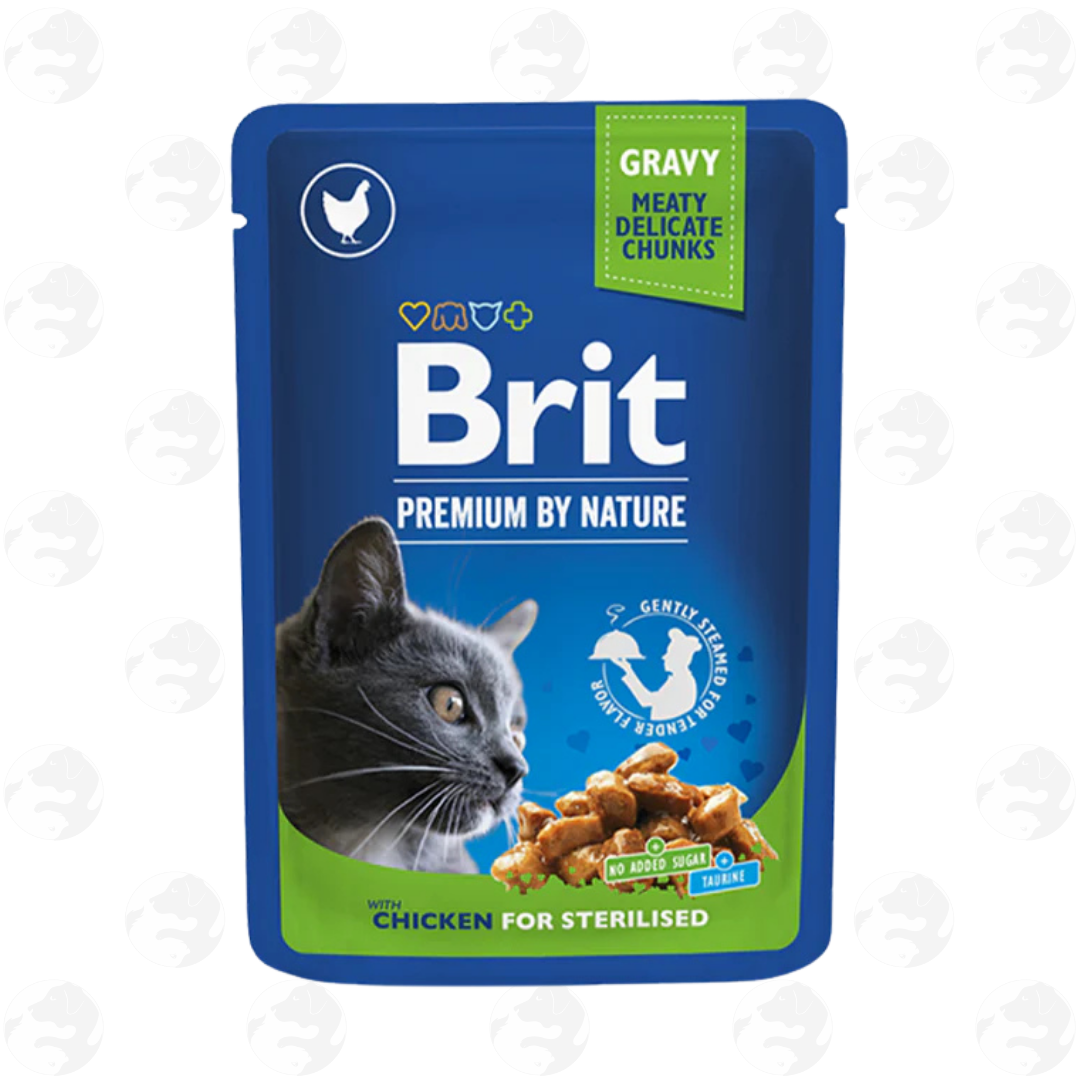 Brit Premium Gravy Chunky Cat Wet Food In Pouch 100g