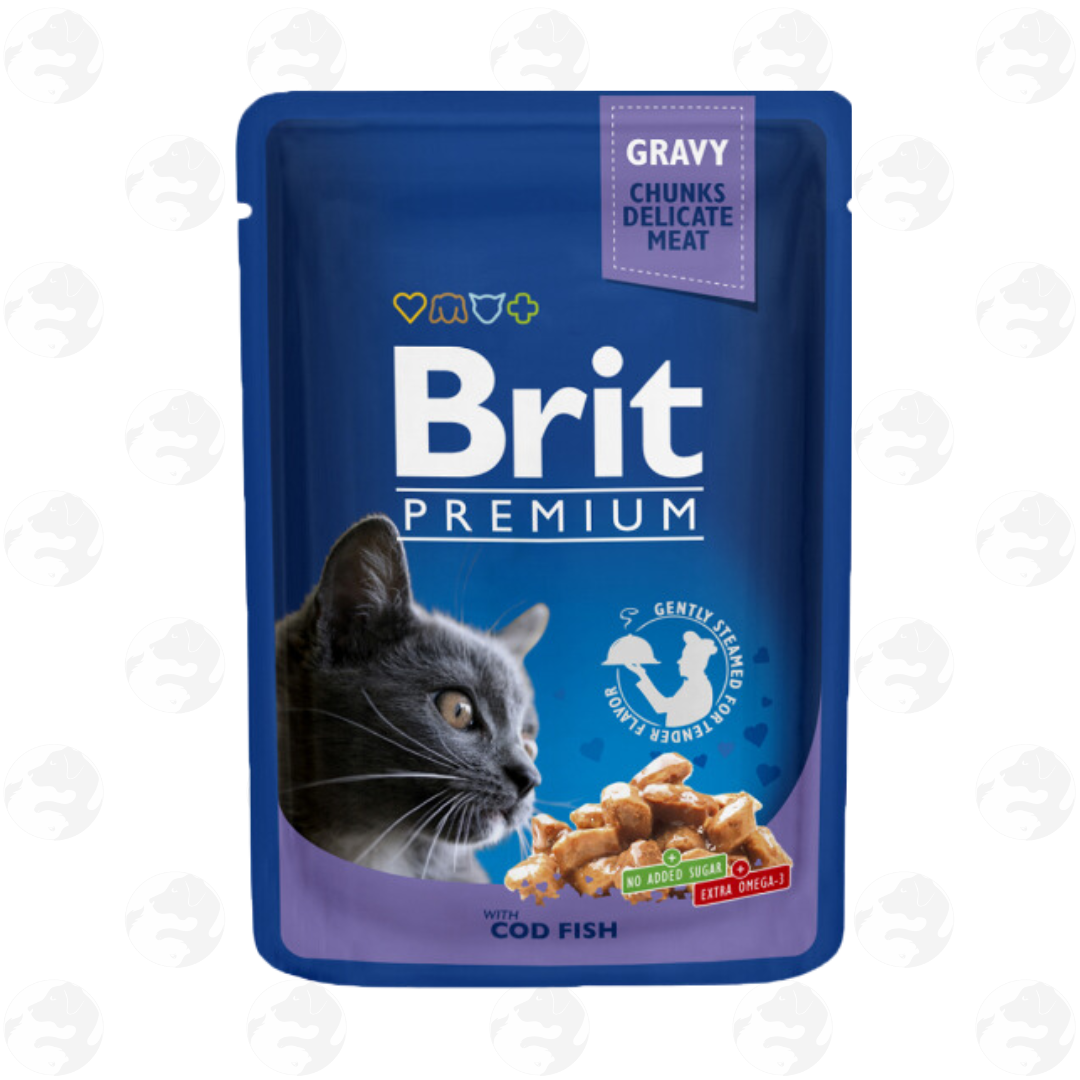Brit Premium Gravy Chunky Cat Wet Food In Pouch 100g