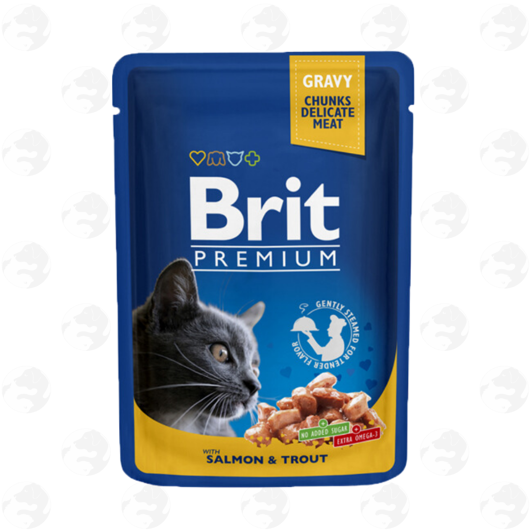 Brit Premium Gravy Chunky Cat Wet Food In Pouch 100g