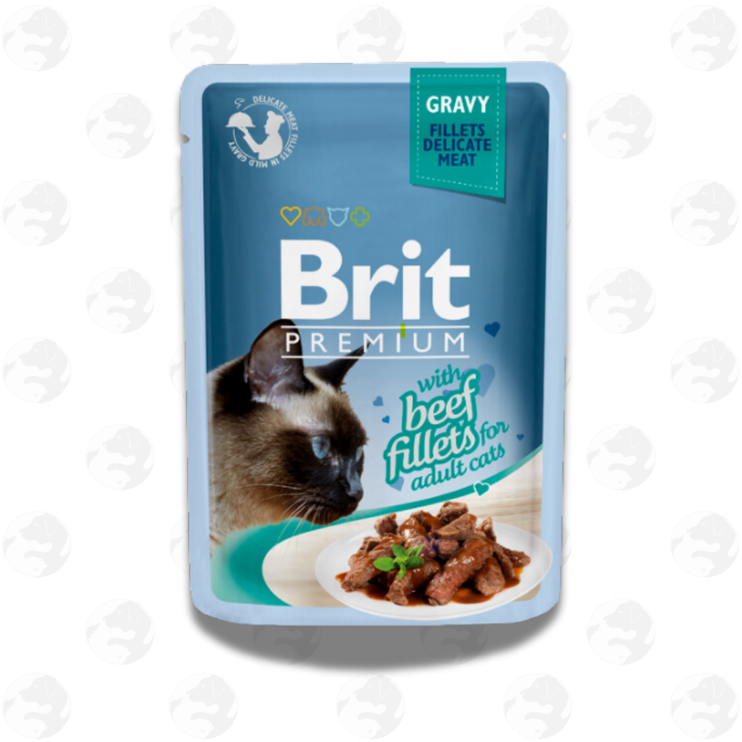 Brit Premium in Gravy Fillet Cat Wet Food 85g