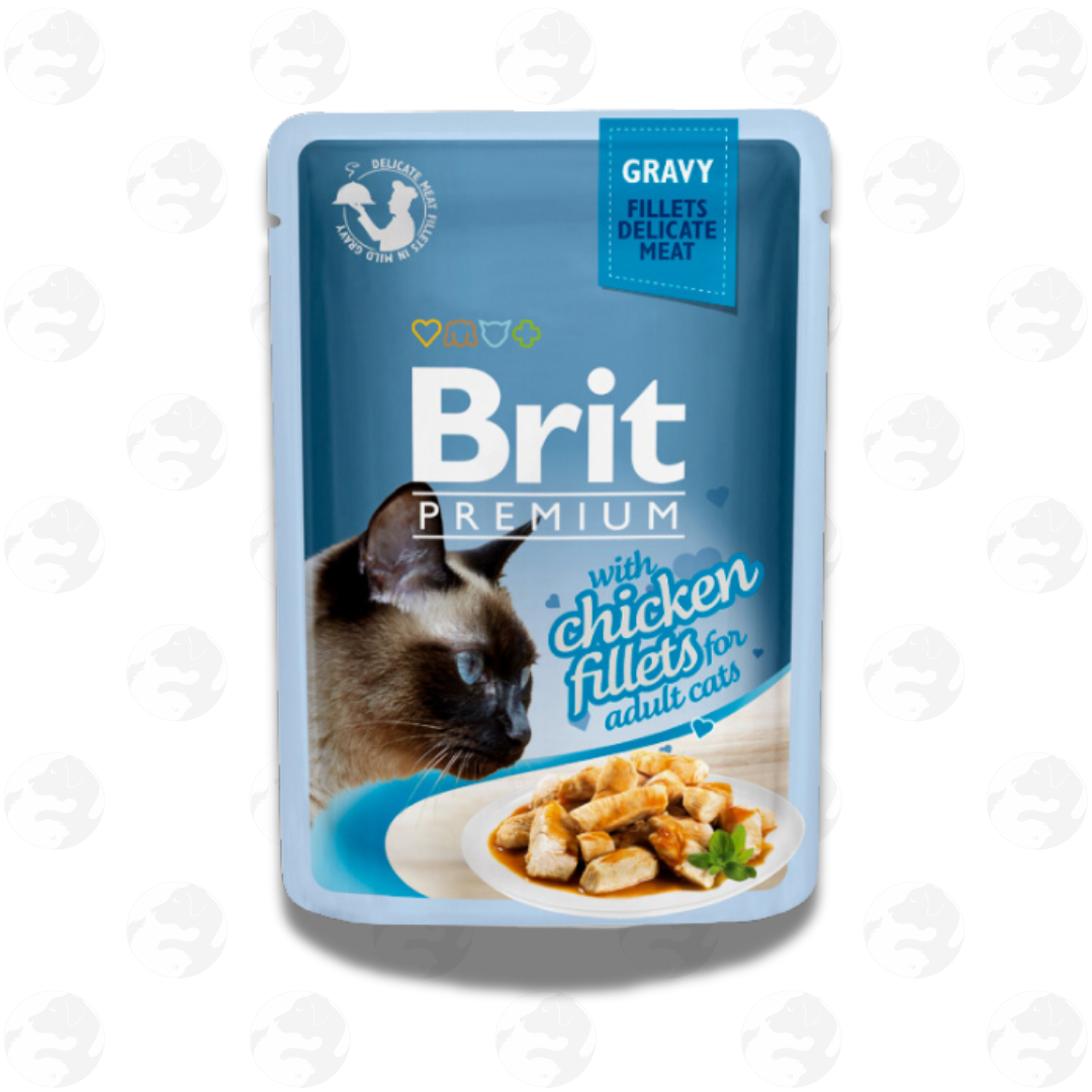 Brit Premium in Gravy Fillet Cat Wet Food 85g