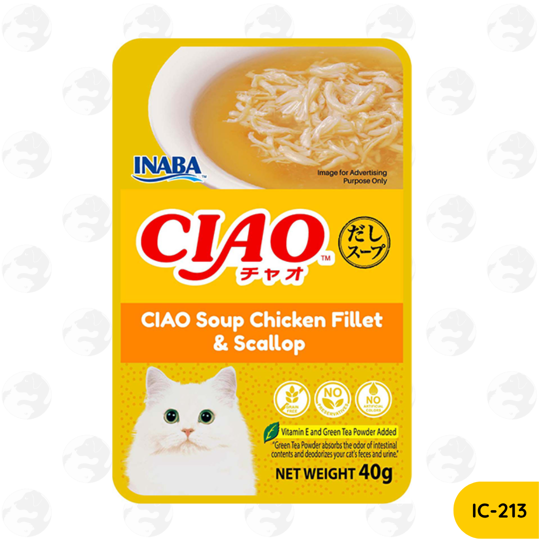 Ciao Pouch Creamy and Soup Fillet Wet Cat Food 40g x 1 Pouch