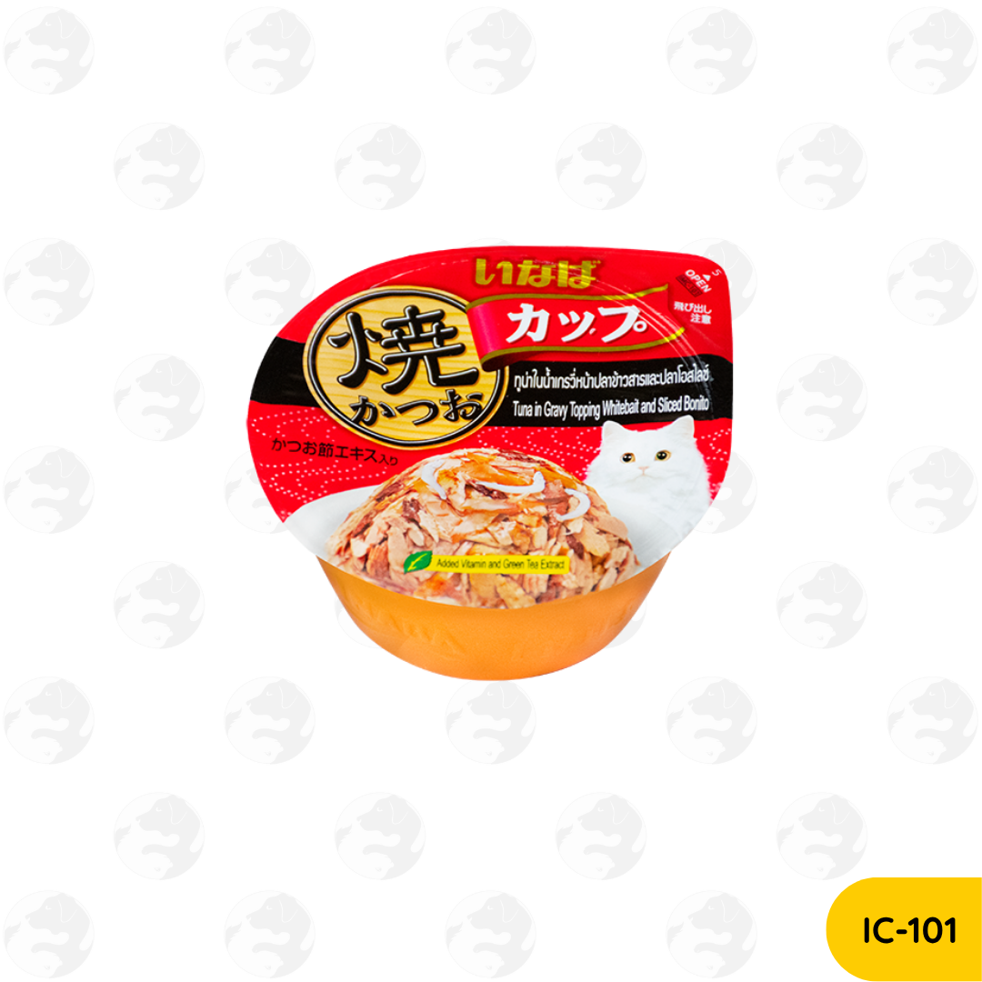 Ciao Inaba Gravy Tuna 80g, Gravy Chicken 70g, Pudding 65g, Soft Jelly 65g Wet Cat Food Cup