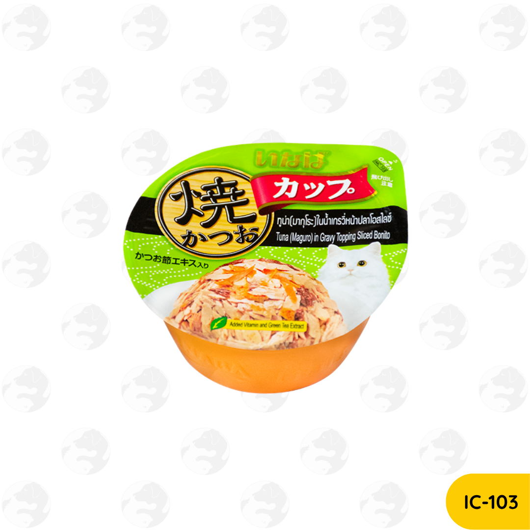 Ciao Inaba Gravy Tuna 80g, Gravy Chicken 70g, Pudding 65g, Soft Jelly 65g Wet Cat Food Cup
