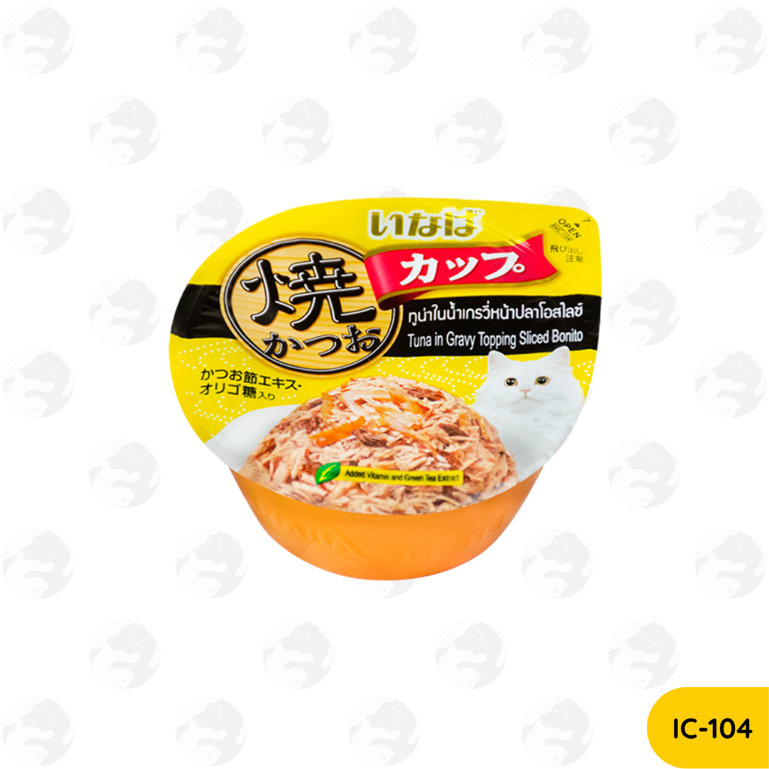 Ciao Inaba Gravy Tuna 80g, Gravy Chicken 70g, Pudding 65g, Soft Jelly 65g Wet Cat Food Cup