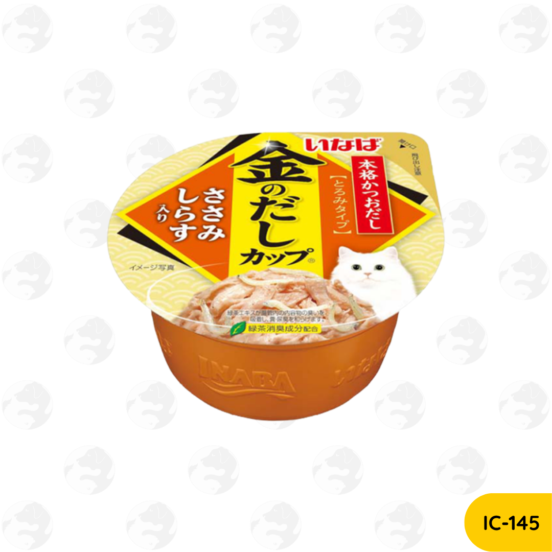 Ciao Inaba Gravy Tuna 80g, Gravy Chicken 70g, Pudding 65g, Soft Jelly 65g Wet Cat Food Cup