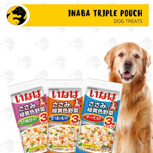 Inaba Ciao Churu Wet Dog Food in Pouch 60g 3 Pouches per Pack (Total of 180g)