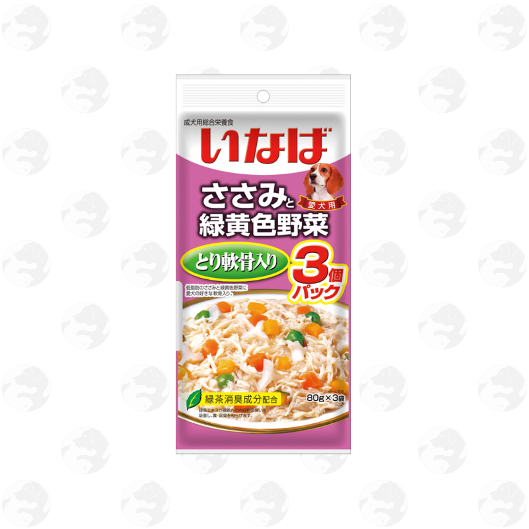 Inaba Ciao Churu Wet Dog Food in Pouch 60g 3 Pouches per Pack (Total of 180g)
