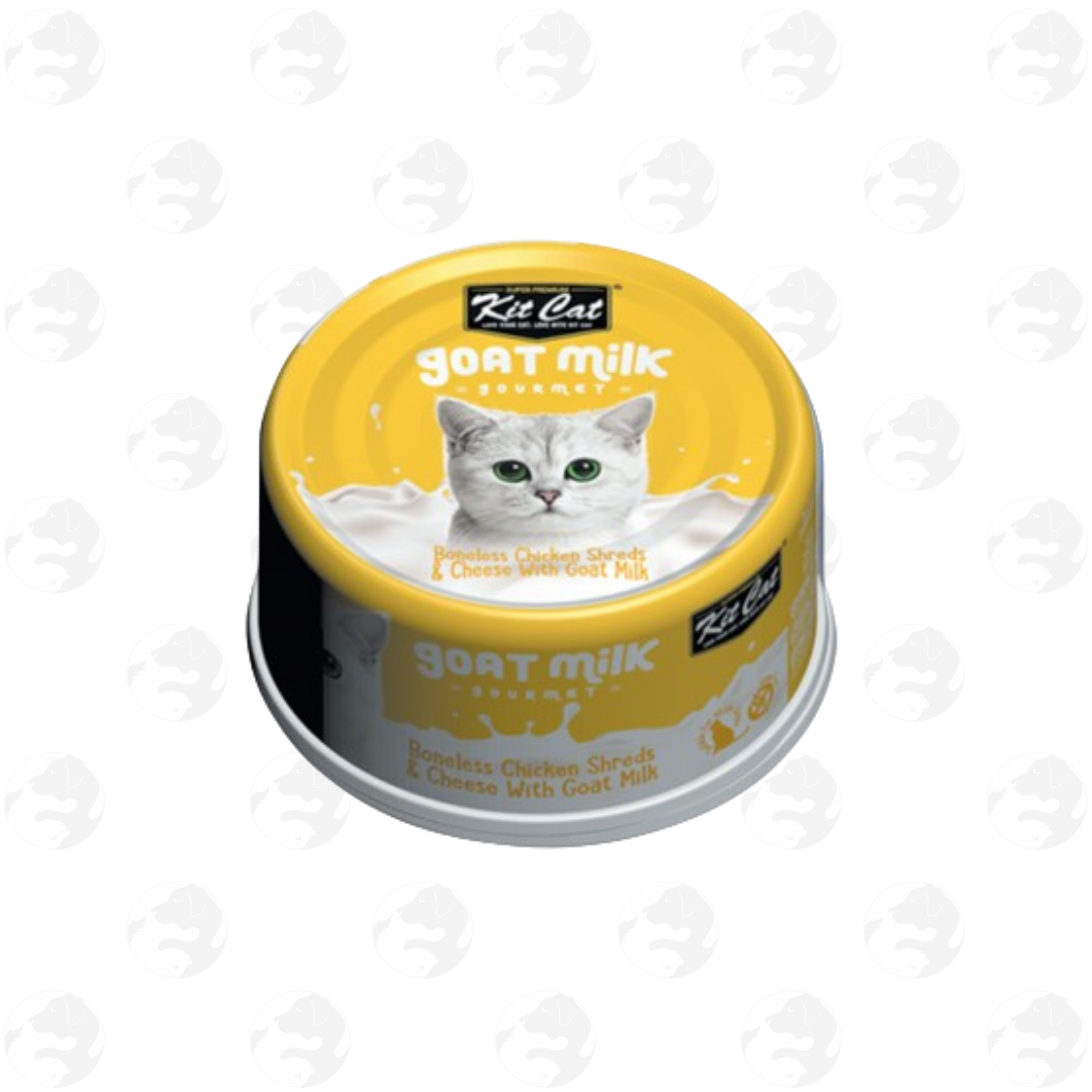 Kit Cat Gourmet with Goat Milk in Can 70g Wet Food