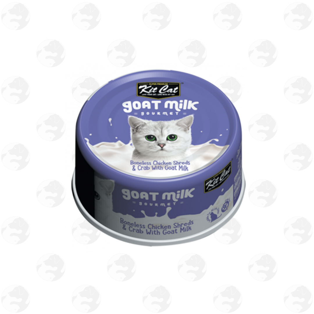 Kit Cat Gourmet with Goat Milk in Can 70g Wet Food