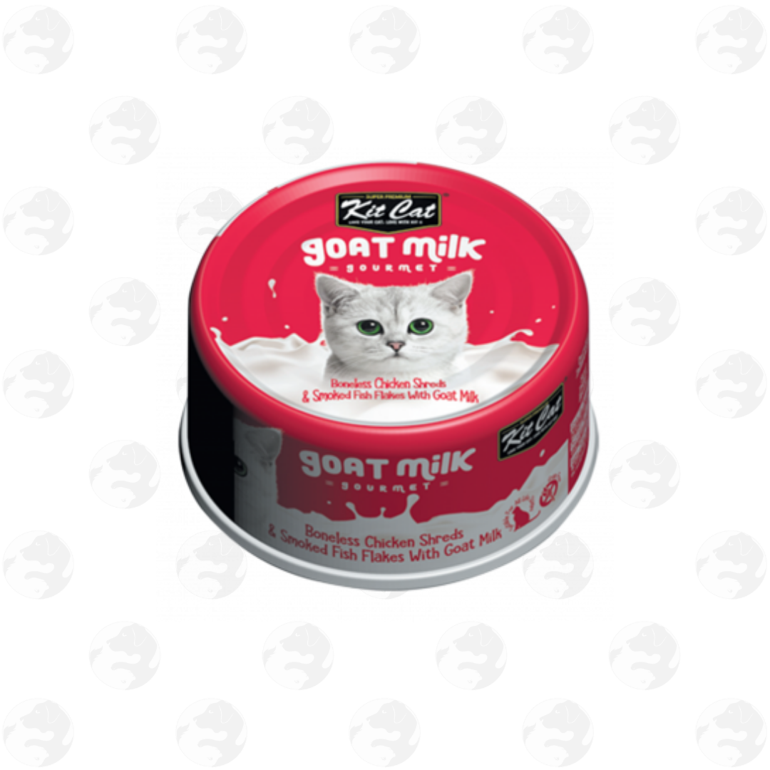 Kit Cat Gourmet with Goat Milk in Can 70g Wet Food