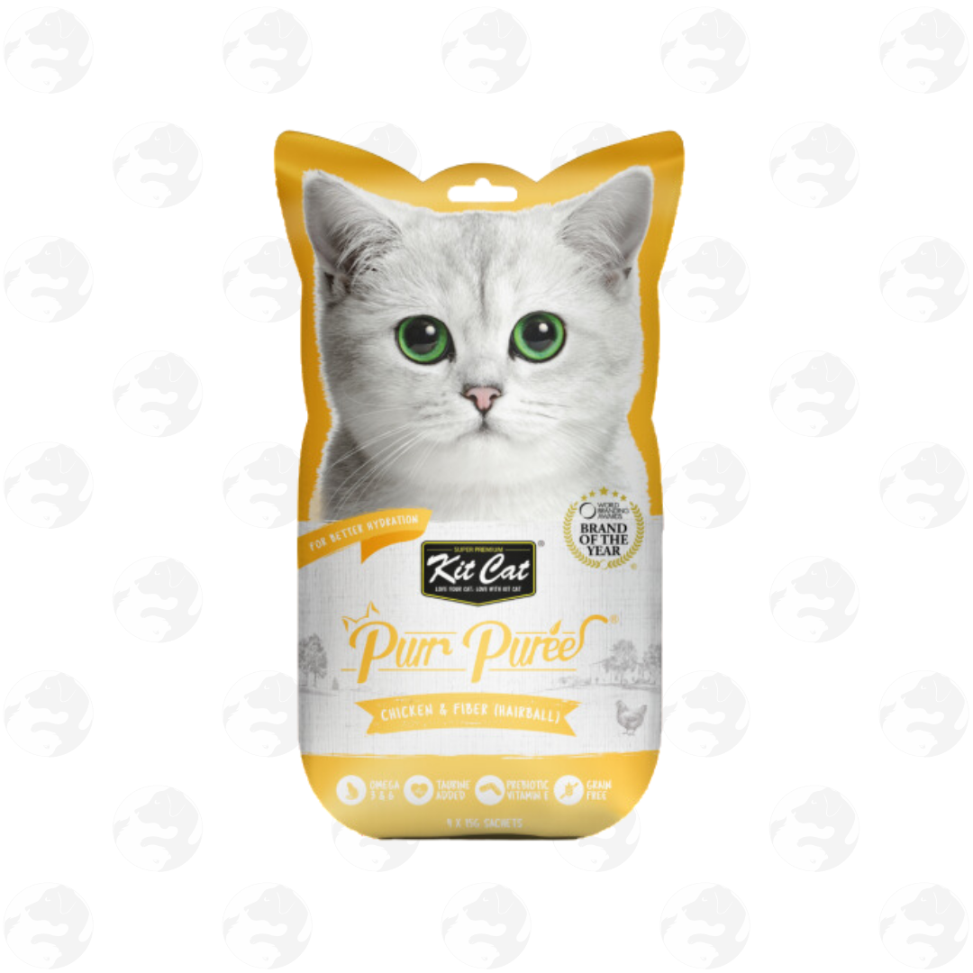Kit Cat Purr Puree and Purr Puree Plus 4 Sticks Cat Treat