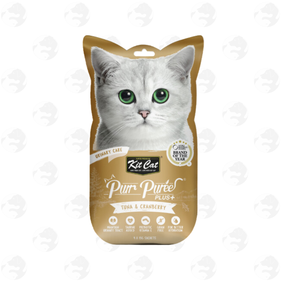 Kit Cat Purr Puree and Purr Puree Plus 4 Sticks Cat Treat