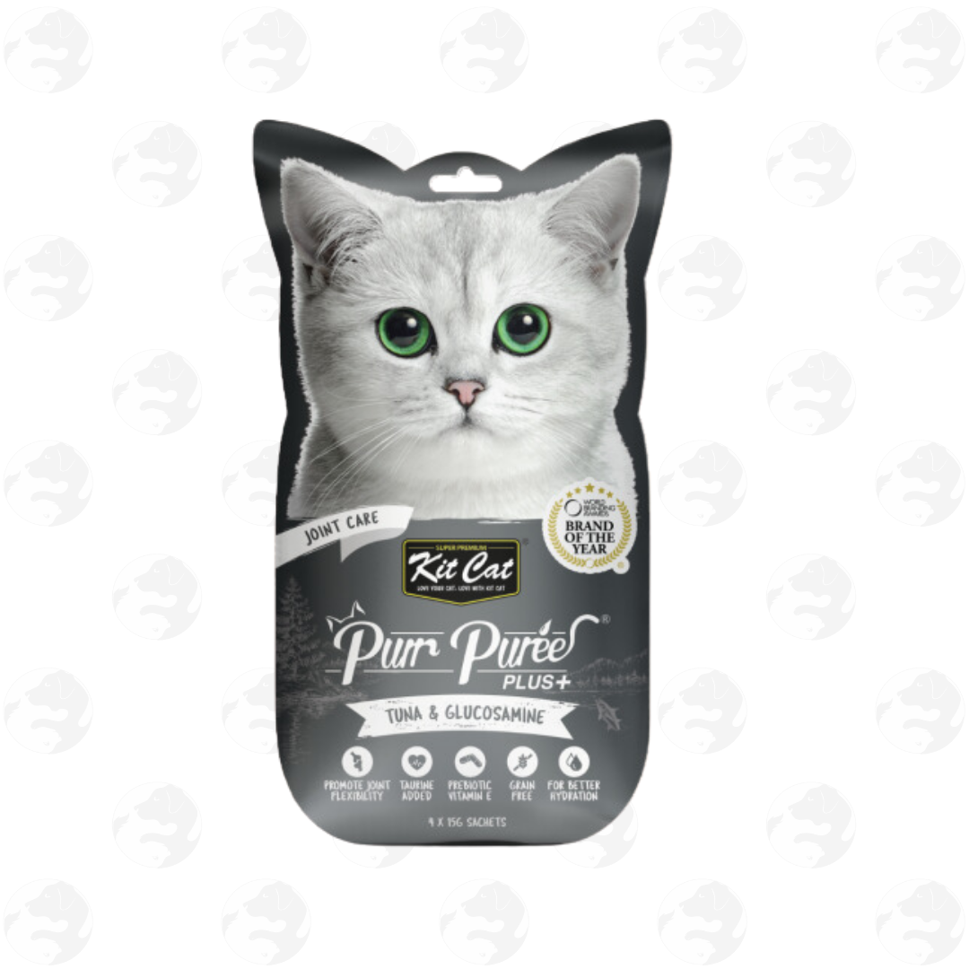 Kit Cat Purr Puree and Purr Puree Plus 4 Sticks Cat Treat