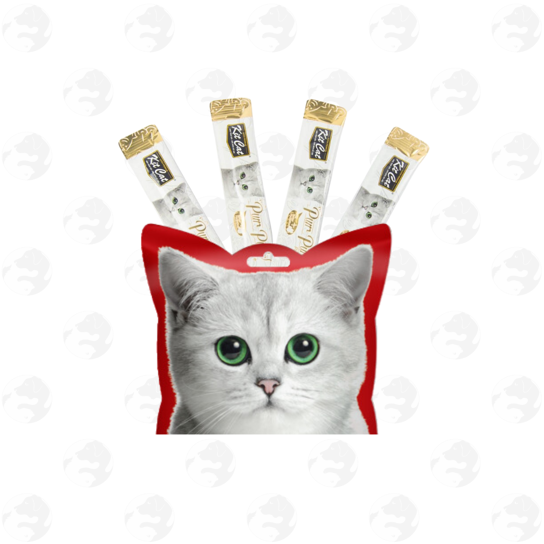 Kit Cat Purr Puree and Purr Puree Plus 4 Sticks Cat Treat