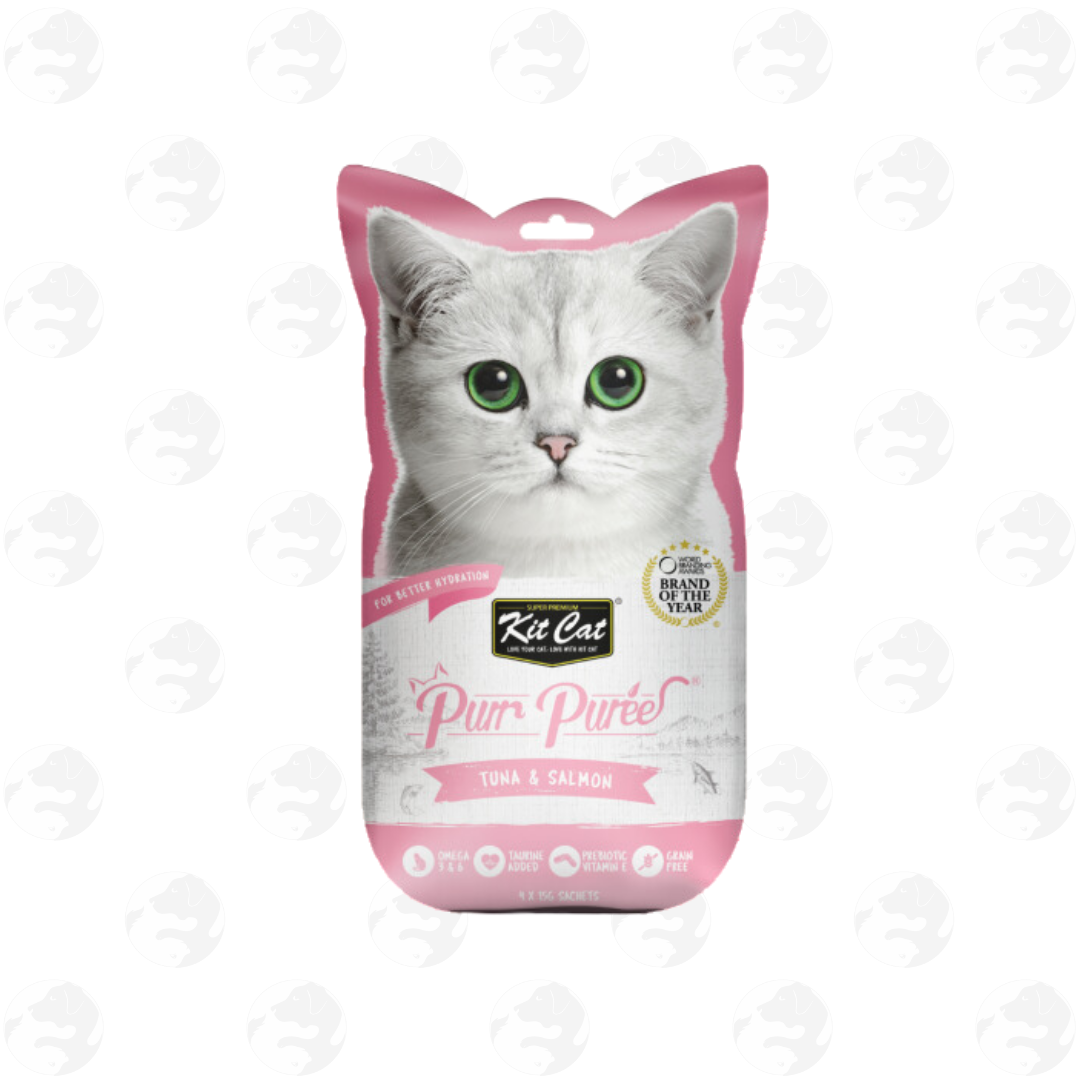 Kit Cat Purr Puree and Purr Puree Plus 4 Sticks Cat Treat