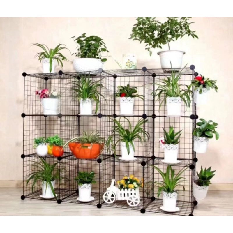 Dog, cat and Rabbit Stackable Cage DIY Pet Fence/ Playpen Metal Wire 35x35cm