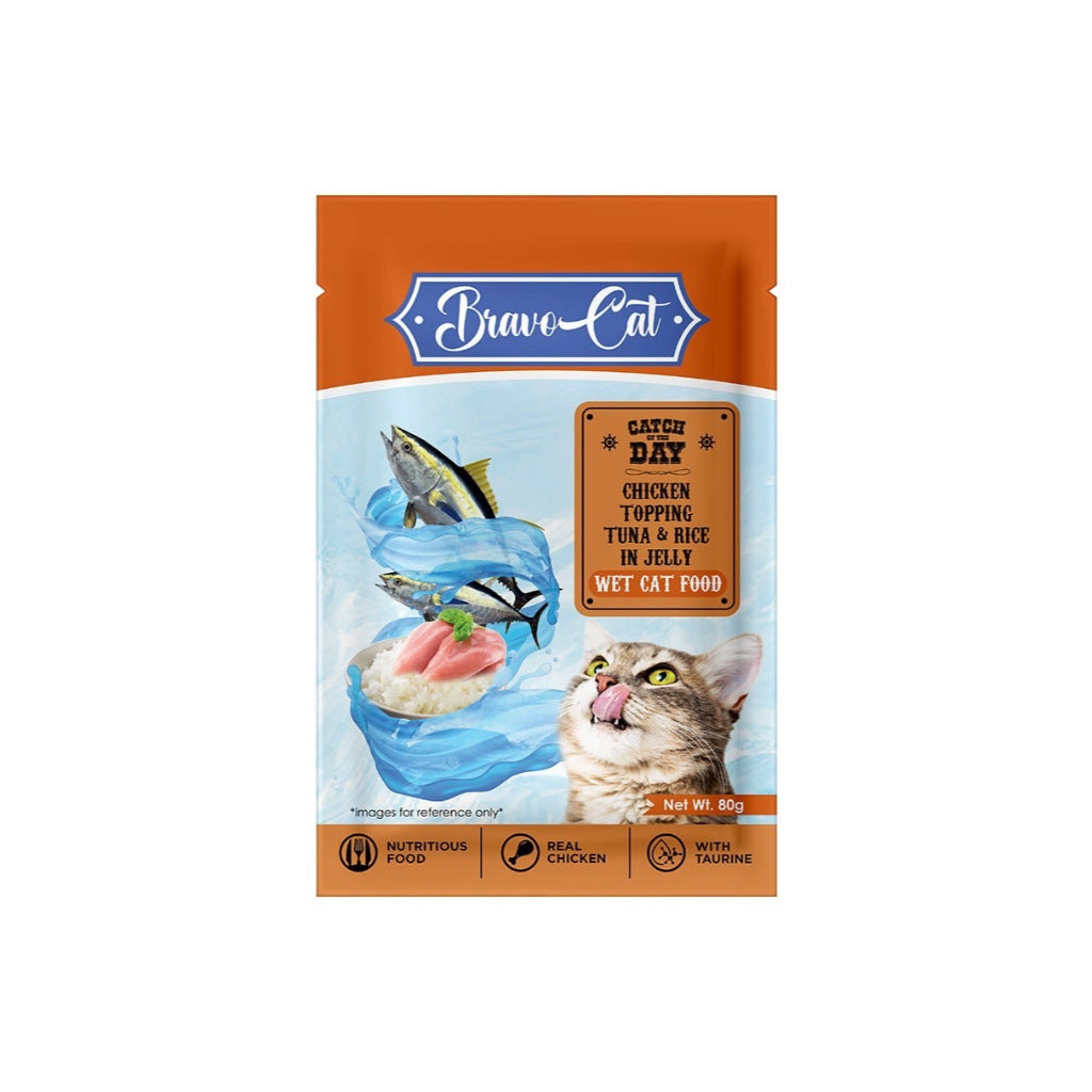 Bravo Wet Cat Food Pouch 80g