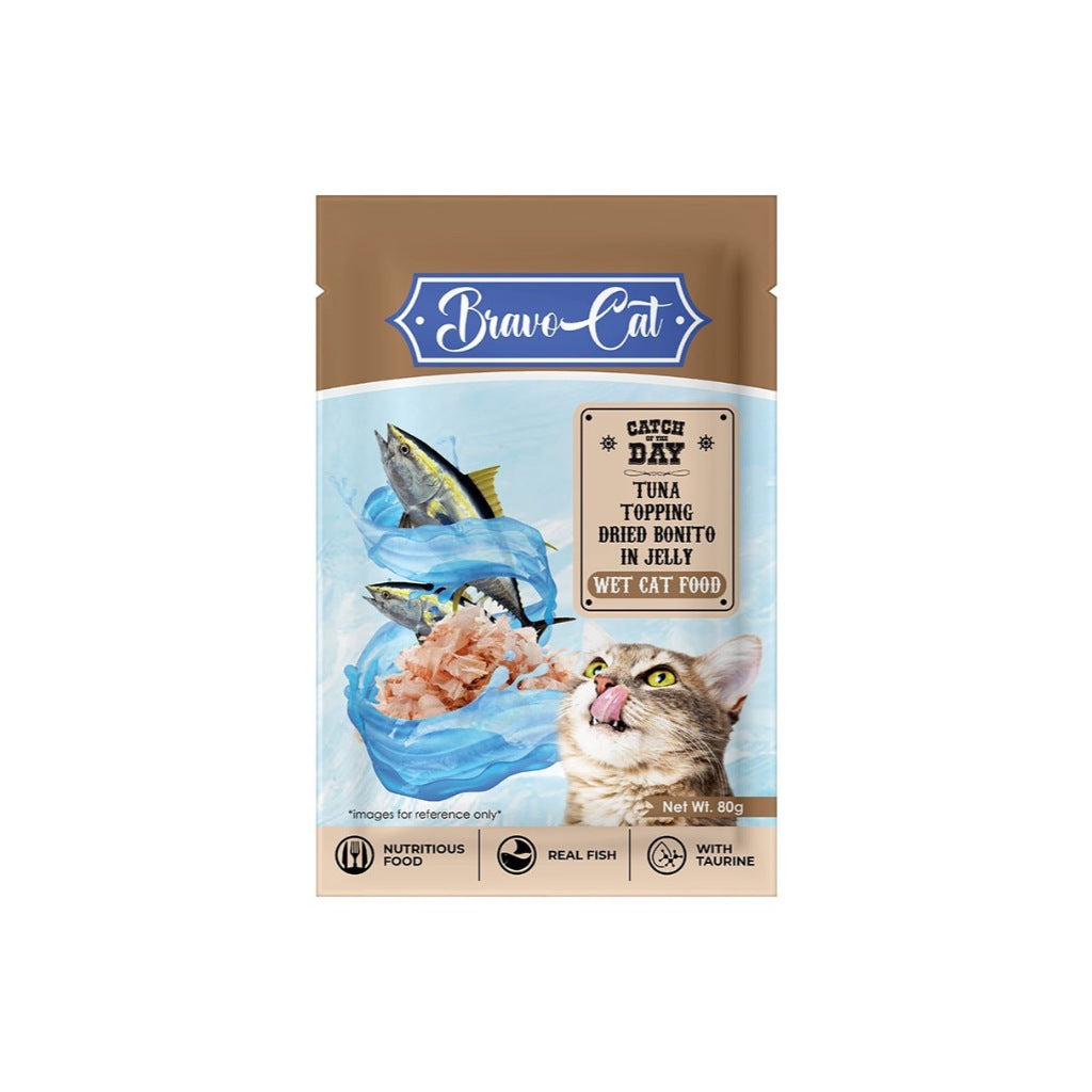 Bravo Wet Cat Food Pouch 80g