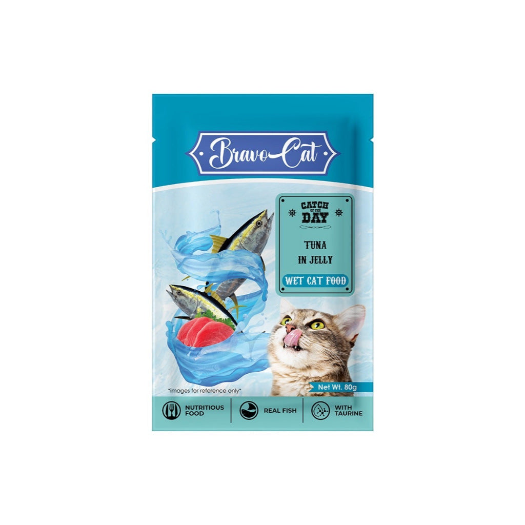 Bravo Wet Cat Food Pouch 80g