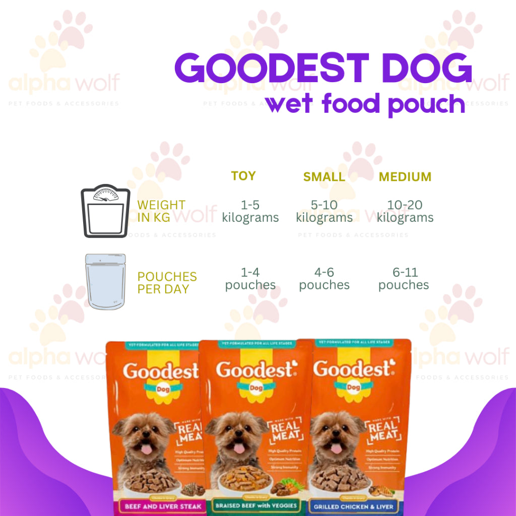 Goodest Dog Wet food in Pouch 130g