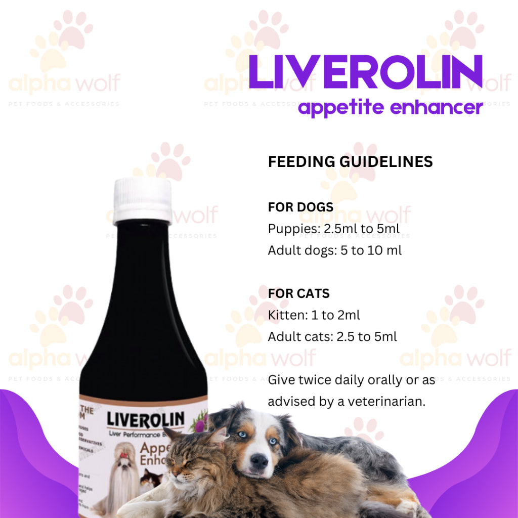 Liverolin Liver Performance Booster Appetite Enhancer for Dogs & Cats 200ml