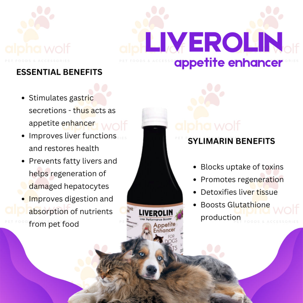Liverolin Liver Performance Booster Appetite Enhancer for Dogs & Cats 200ml