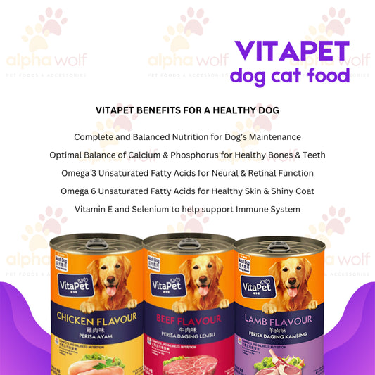 VitaPet Wet Dog Food in Can 400g